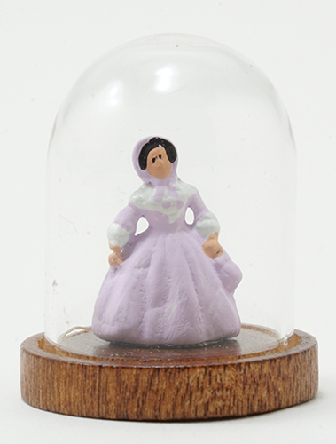 Dollhouse Miniature Figurine Under Glass Dome